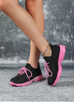 Breathable Socks Shoes Women Lightweight Knitted Casual Sneakers Non-slip Walking Footwear Outdoor Jogging Fitness Sports PlatiNum