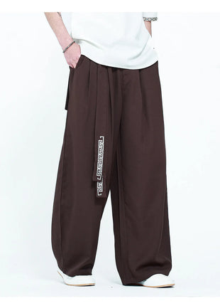 Pantaloni da uomo in stile giapponese con stampa Ukiyo-e, pantaloni comodi e alla moda, pantaloni larghi da uomo, pantaloni casual a gamba dritta da uomo