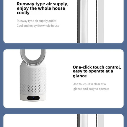 NUOVO Ventilatore Senza Pale 2026 per Purificazione dell'Aria Domestica, Circolazione Ultra Silenziosa, Ventilatore a Torre per Dormitorio