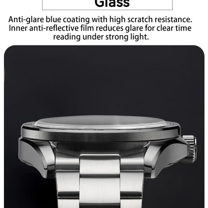 ADDIESDIVE GMT Men Quartz Watch Sapphire Crystal Swiss Ronda 515-24H Dual Time BGW9 Super Luminous 20Bar Waterproof Diver Watch