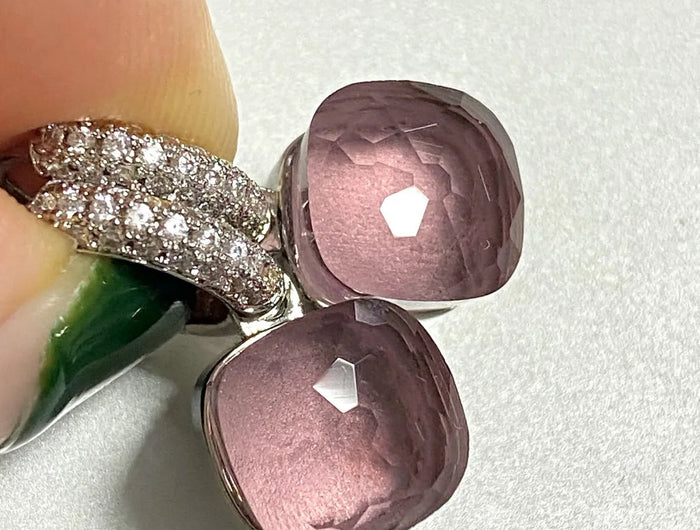 Classic Candy Color Earrings Inlay Transparent Zircon 27Colors Crystal Earrings Platinum Plated Fashion Jewelry For Women PlatiNum