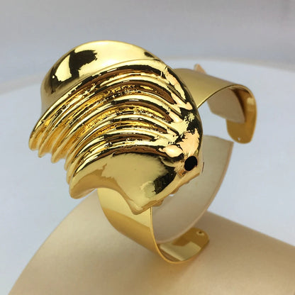 Vendita calda gioielli placcati in oro italiano banchetto per feste di matrimonio da donna grande ciondolo leggero set di gioielli audaci FHK16803