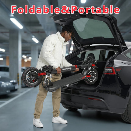Monopattino Elettrico con Motore 800W, Batteria 48V13AH, Sedile Rimovibile, Pneumatici 10\", per Pendolari Urbani e Fuoristrada, Pieghevole