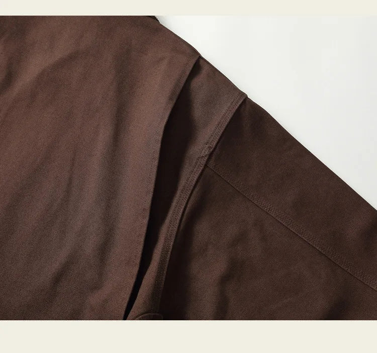 Classic Detroit Jacket J01 American Vintage Workwear Spring/Fall 100% Cotton Canvas Jacket J97 Loose-Fit Lightweight Coat