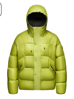 EIAO Winter Short Down Jacket Men Women 2025 Designer White Duck Down Fluffy Warm Jacket Hiking Ski Windproof Puffer Hooded Coat