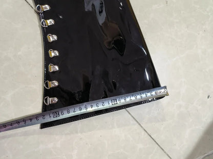 CACA 26cm Extreme High Heels Women Thigh High Boots,Fetish Platform Booties,Buckles Botas,Men Cosplay Shoes,Black,Red,Dropship