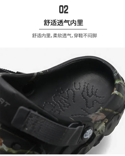 Men Shoes Slippers Men Garden Flat Sandals Platform Clogs Man Summer Beach Shoes Outdoor Flip Flops Home Sandals