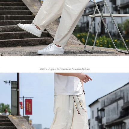 Pantaloni Larghi Estivi da Uomo, Stile Retrò Oversize, Pantaloni Harem Tinta Unita, Pantaloni Casual Harajuku, Pantaloni da Jogging per Donna, Abbigliamento Streetwear