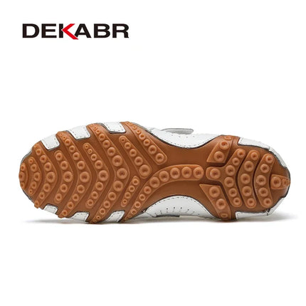 DEKABR Mocassini alla moda Scarpe da uomo in vera pelle Morbide e comode Mocassini slip-on Scarpe casual da uomo fatte a mano Drive Walk Lusso per il tempo libero