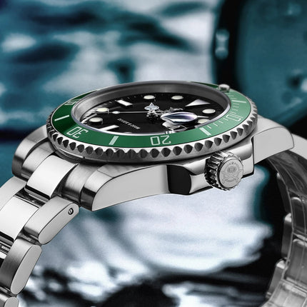 ADDIESDIVE Classic Men's Business and Leisure Quartz Watch 200m Waterproof 316L Stainless Steel Sports Night Light Diving Watch