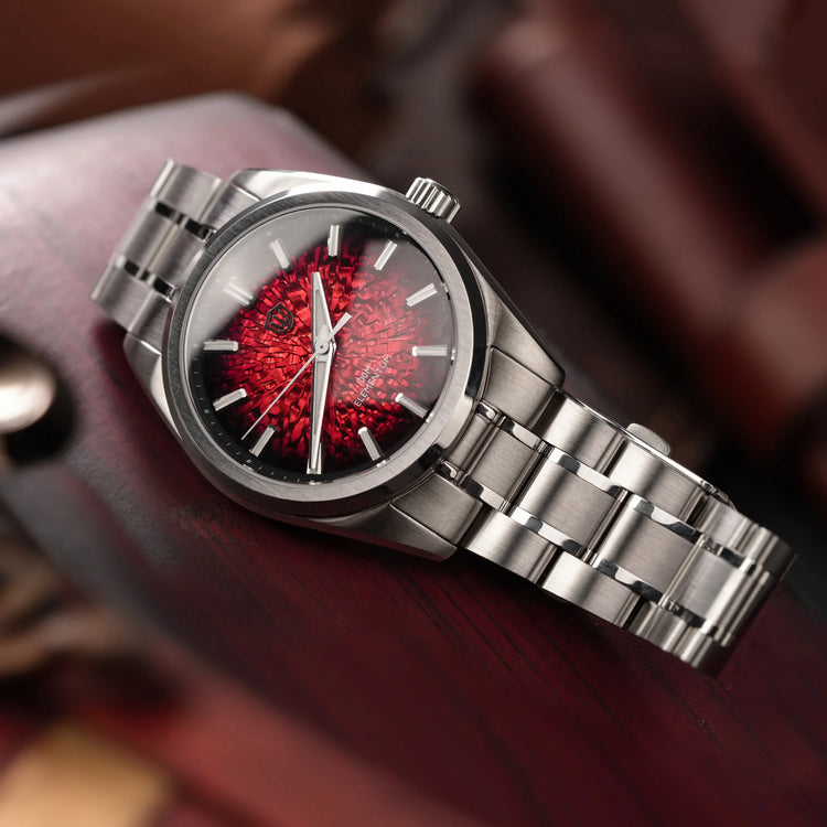 Watchdives WD0003C 38mm Watch VH31 Sweep Seconds Quartz Movement Stainless Steel Watch Elementum Original Design Men Wristwatch