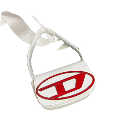 Borsa a Tracolla in Pelle PU Effetto Specchio Argento Lucido con Decorazione Ovale in Rilievo, Tracolla Staccabile, Mini Borsetta Futuristica da Donna