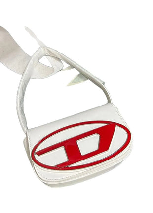 Borsa a Tracolla in Pelle PU Effetto Specchio Argento Lucido con Decorazione Ovale in Rilievo, Tracolla Staccabile, Mini Borsetta Futuristica da Donna