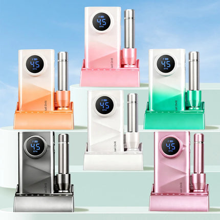 Rechargeable Nail Drill Machine, 45000RPM, 4500mAh Large‑Capacity Battery, Electric Nail File For Gel Nail Removal, Cuticle Removing, Callus Polishing, Manicure & Pedicure Tool For Beginners, Home & Salon Use