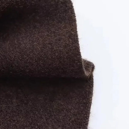 Asymmetric Knit Poncho Cape Loose Solid Color Minimalist Warm Shawl Wrap Outerwear Commuter High Street Pullover 202606H