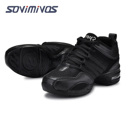 New Soft Outsole Breath Dance Shoes Women Sports Feature Dance Sneakers Jazz Hip Hop Shoes Woman Dancing Shoes Ladies Sneakers