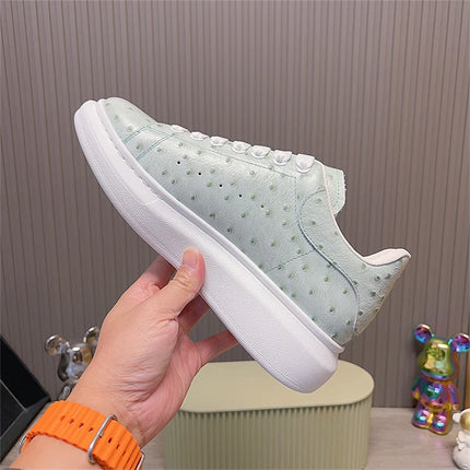 Men Genuine Leather Platform Causal Sneakers Moccasins for Man Black Luxury Brand Designer Loafers High Quality Footwear Shoes