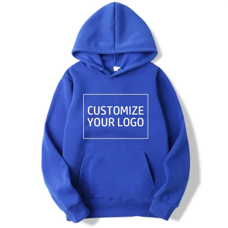 Diy Your Own Design Print Pattern Customize Autumn Long Sleeve Hoodies Solid Color Women Fashion 10 Colors Tops