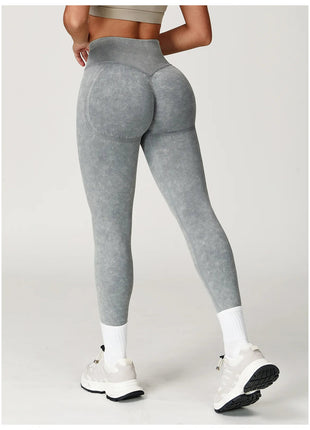 Yoga Pants Impact Leggings Women Seamless Sports Yoga Pant High Waist Ribbed Gym Clothes Fitness Workout Wear Scrunch Bum Tights PlatiNum