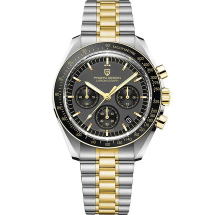 PAGANI DESIGN PD1701 Orologi da uomo di lusso in oro Orologi da polso al quarzo Cronografo VK63 Orologio da uomo AR Orologio con specchio in zaffiro Regali