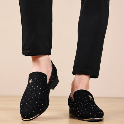 Scarpe eleganti da uomo di lusso Scarpe casual da uomo in pelle scamosciata Mocassini eleganti e comodi Scarpe da lavoro in pelle da uomo Zapatos Hombre