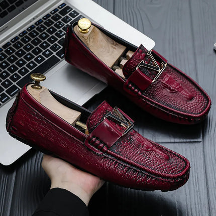 Nuove Scarpe Casual da Uomo Slip-On con Suola Morbida 2026, Stile Britannico Versatile e di Tendenza, Mocassini Comodi e Abbinabili a Tutto