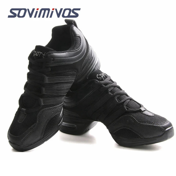 New Soft Outsole Breath Dance Shoes Women Sports Feature Dance Sneakers Jazz Hip Hop Shoes Woman Dancing Shoes Ladies Sneakers