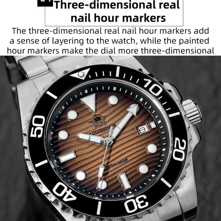 ADDIESDIVE New Watch 41mm Stainless Steel Diving Watches BWG9 Super Luminous 200m Waterproof Classic Quartz Wristwatch For Men