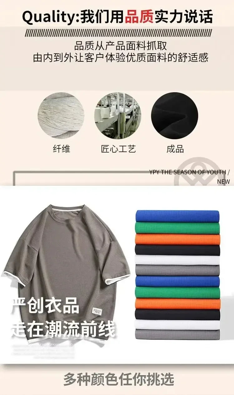 Abito estivo da uomo T-shirt da uomo girocollo di alta qualità Pantaloncini da 2 pezzi che corrono a