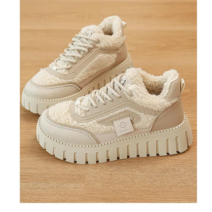 Women's Winter Short Boots 2026 New Style Warmth Sports Cotton Shoes Thickened Fleece Lined High-Top Snow Boots
