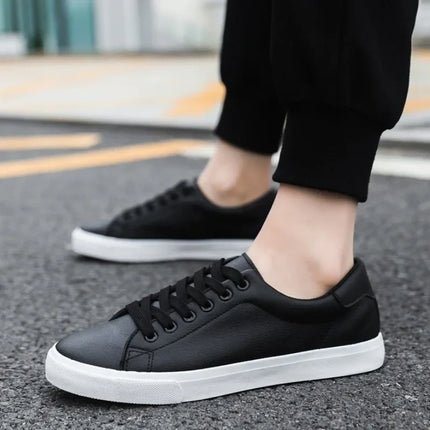 Classic Men Leather Casual Shoes High Quality Comfortable Platform Sneakers Men Flats Shoe Loafers British Jogging Shoe Hot Sale