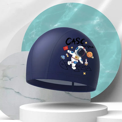 Bonnet de bain pour filles, dessin animé mignon, étanche, protection des oreilles, haute élasticité, chapeau de natation pour enfants, garçons, accessoires de natation pour bébés