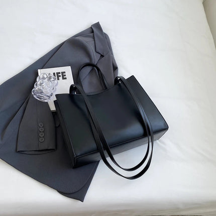 Designer Tote Bag For Women Large Capacity Handbag Portable Brand Briefcase Top Quality Pu Leather Female Shoulder Crossbody Bag PlatiNum