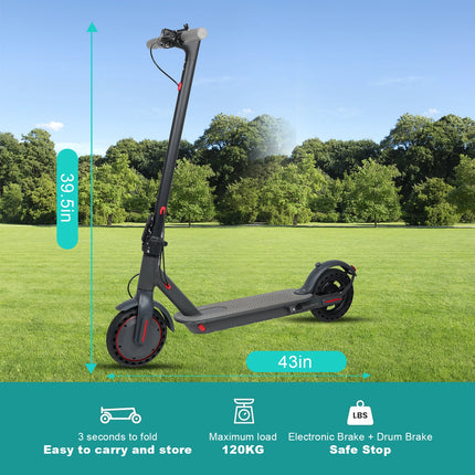 Monopattino Elettrico AOVOPRO TX01 con Motore Potente da 500W, 35KM/H, 45KM di Autonomia, Batteria 42V 14.5AH, Pneumatici da 10 Pollici, Pieghevole Intelligente A1MAX