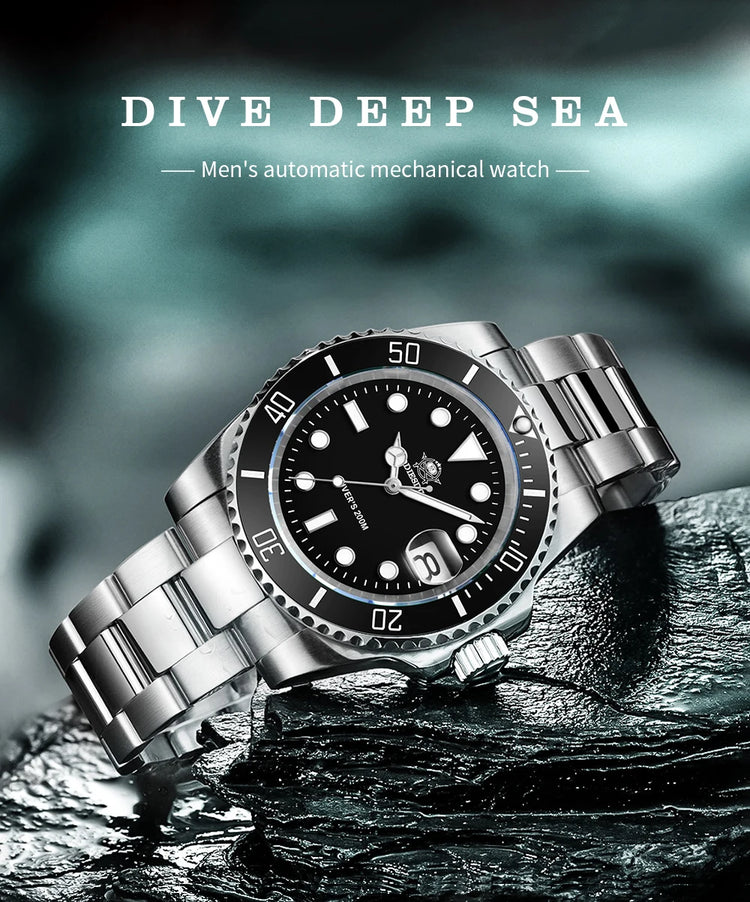 ADDIESDIVE Men's Classic Watch with Ceramic Bezel 200m Water Resistant Casual Quartz Watch BGW9 Blue Luminous Gift Watch MY-H3-2
