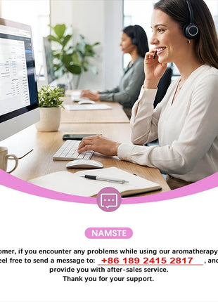 NAMSTE Diffusore di oli essenziali per la casa con macchina per l'aria profumata con tecnologia intelligente Spruzzatore per deodoranti per aromaterapia Bluetooth WiFi