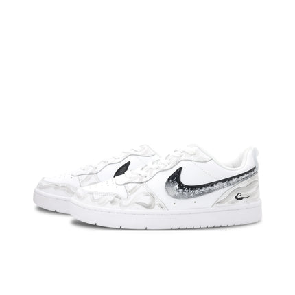 Scarpe da Skateboard Nike Court Borough Unisex Low Top Silver Moonlight BQ5448-100 (team1925-)
