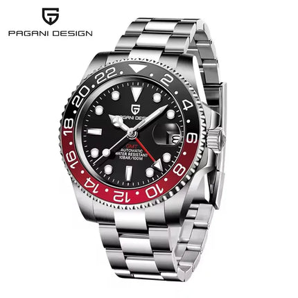 PAGANI DESIGN 2026 Nuovo Orologio Meccanico di Lusso da Uomo Batman 40MM GMT con Bracciale Jubilee, Vetro Zaffiro, Acciaio Inossidabile, Impermeabile, Automatico
