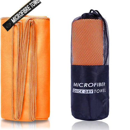 Serviette de Sport à Séchage Rapide 40x80/80x160CM Bleu Gris Vert Orange pour Natation Salle de Sport Fitness Camping Course Plage