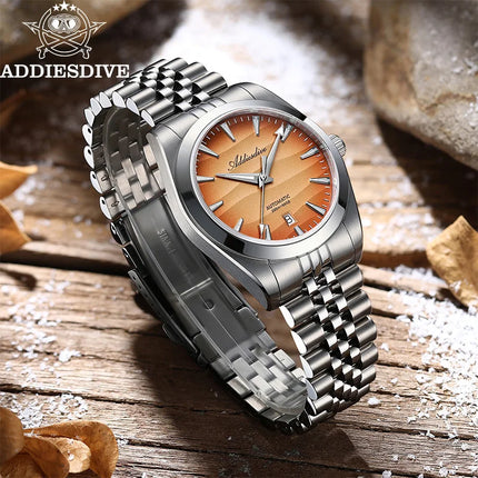 ADDIESDIVE 2026 New Men Watch 39mm Sappphire Automatic 8215 Mechanical Wristwatch 316L Stainless Steel Luminous Waterproof 200m