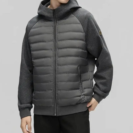 Men's Stylish Hooded Down Jacket 90% Goose Down Short Youth Coat High Quality Fashion Autumn Winter Regular Fit