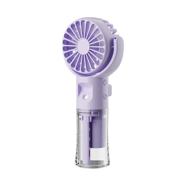 Ventilatore portatile per nebulizzazione d'acqua Mini ventilatore portatile ricarica USB 4 velocità ventole Spray per collo appese piccolo ventilatore portatile portatile portatile