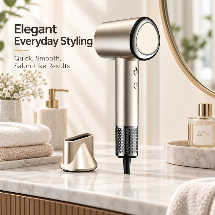 1600W High Speed Hair Dryer RH1886 BLDC Motor 200 Million Negative Ions 4 Heat Settings 2 Speeds Concentrator Diffuser