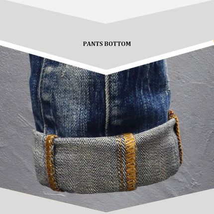 Street Designer Fashion Men Jeans Retro Blue Stretch Slim Fit Spliced Ripped Jeans Men Y2K Painted Vintage Denim Pants Hombre PlatiNum