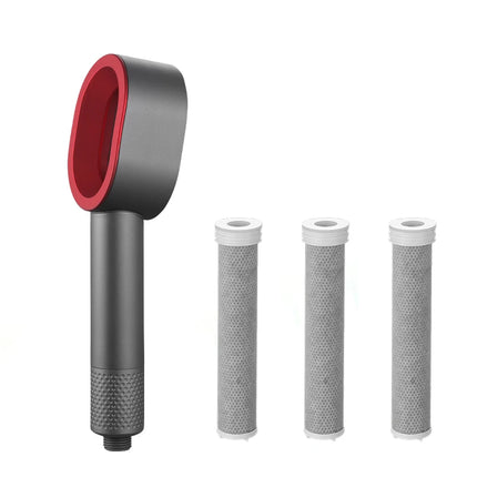 Filtro di lusso per soffione doccia Filtro in fibra di carbonio ad alto rendimento Filtro per acqua doccia per rimuovere fluoruro di cloro e acqua dura
