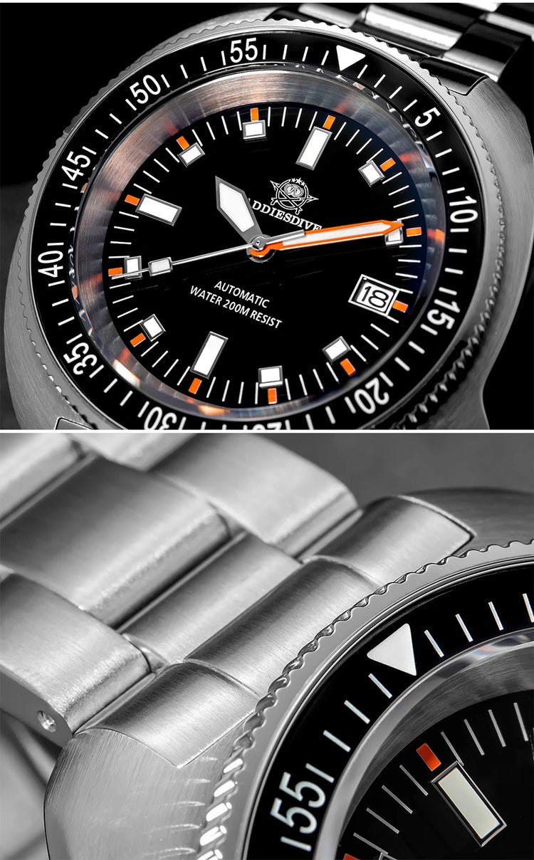 ADDIESDIVE 2025 NEW NH35A Automatic Mechanical Watches Watch For Man BGW9 Blue Luminous 20Bar Waterproof Sapphire Glass Japan