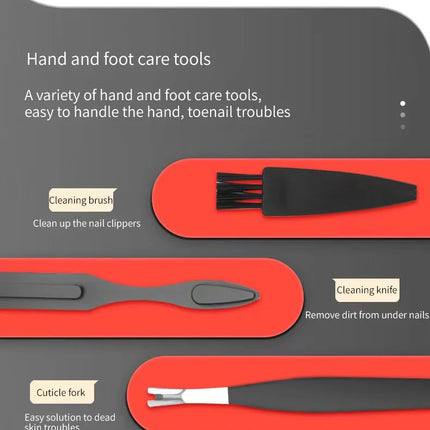 Nail Clipper Set Set Convenient Beauty Tools Nail Clipper Manicure Nail Trimmer Pedicure Knife Ear Peeling Knife Nail Manicure T