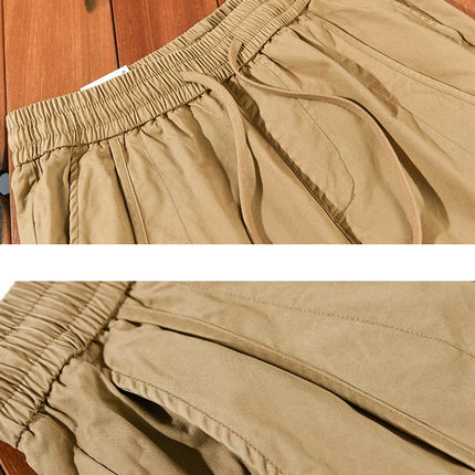Winter New Thickened 100% Cotton Cargo Velvet Men's Winter Pants Comfortable Soft Keep Warm Retro Street Trousers  AZ640