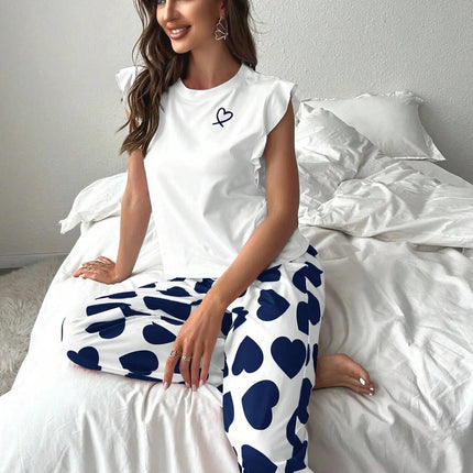 Pigiama estivo Set Pantaloni estivi da donna Set Pijama Pigiama da donna Indumenti da notte Donna che dorme Biancheria intima da notte sexy