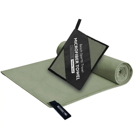 Asciugamano in microfibra di alta qualità di alta qualità, 6 misure, ultra assorbente, ad asciugatura rapida, borsa portatile, palestra, yoga, spiaggia, campeggio, viaggi, leggero